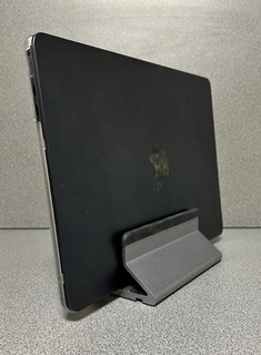 Вертикальная алюминиевая подставка держатель для ноутбука, планшета-серая Ivalga