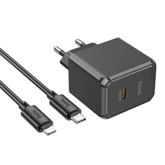 Сетевое зарядное устройство Hoco CS15A QC3.0 PD 30W быстрая зарядка Black