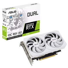 Видеокарта ASUS NVIDIA GeForce RTX 3060 DUAL White OC Edition (DUAL-RTX3060-O8G-WHITE)