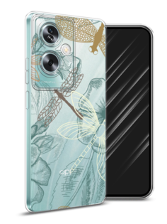 Чехол Awog на Oppo A79 5G "Тени стрекоз"