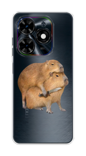 Чехол на Tecno Spark Go 2024 "Капибара с ножом" Case Place