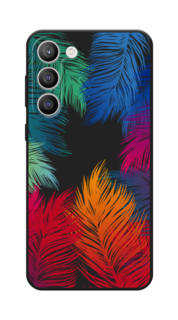 Чехол Awog на Samsung Galaxy S23 Plus 5G "Рамка из перьев"
