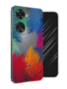 Чехол Awog на Huawei Nova 11 SE "Рамка из перьев"