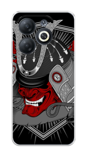 Чехол на Infinix Smart 8 "Красная маска самурая" Case Place