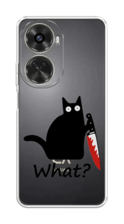 Чехол на Huawei Nova 11 SE "Котик с ножом" Case Place
