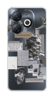 Чехол на Infinix Smart 8 "Коллаж греческие скульптуры" Case Place