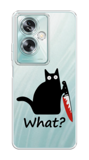 Чехол на Oppo A79 5G "Котик с ножом" Case Place