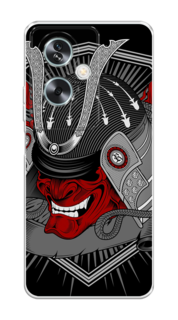 Чехол на Oppo A79 5G "Красная маска самурая" Case Place
