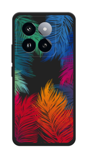 Чехол Awog на Xiaomi 14 Pro "Рамка из перьев"