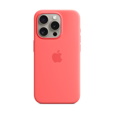 Чехол Apple для iPhone 15 Pro, Silicone, MagSafe, Guava, 1 шт.