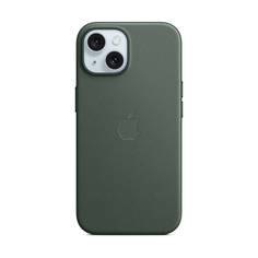 Чехол Apple для iPhone 15, FineWoven, MagSafe, Evergreen, 1 шт.