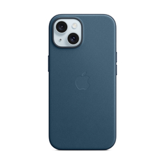Чехол Apple для iPhone 15, FineWoven, MagSafe, Pacific Blue, 1 шт.