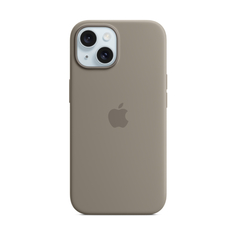 Чехол Apple для iPhone 15, Silicone, MagSafe, Clay, 1 шт.