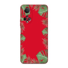 Чехол Awog 6108853-1 для Honor X7 "Листья папоротника рамка"