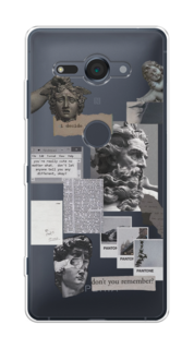 Чехол на Sony Xperia XZ2 Compact "Коллаж греческие скульптуры" Case Place