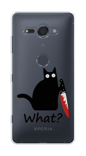 Чехол на Sony Xperia XZ2 Compact "Котик с ножом" Case Place