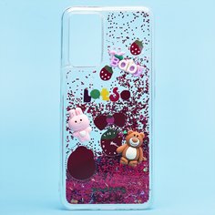 Чехол Oppo A96 (CPH2333) силиконовый 3D игрушки <бордовый> Promise Mobile