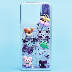 Чехол Tecno Spark 8C (KG5n), Spark Go 2022 (KG5m) силиконовый 3D игрушки <фиолетовый> Promise Mobile