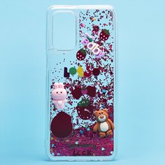 Чехол Samsung SM-A135F (Galaxy A13) силиконовый 3D игрушки <бордовый> Promise Mobile