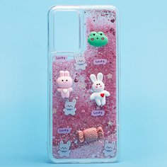 Чехол Oppo A96 (CPH2333) силиконовый 3D игрушки <розовый> Promise Mobile