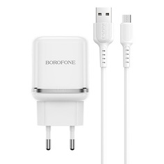 Сетевое зарядное устройство Borofone BA36A micro usb 1xUSB 3 А белый