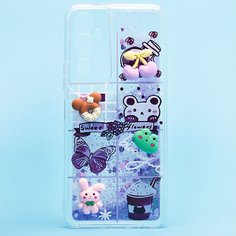 Чехол Tecno Pova Neo 2 (LG6n) силиконовый 3D игрушки <фиолетовый> Promise Mobile