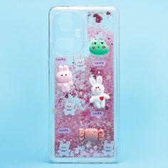 Чехол Tecno Camon 19 силиконовый 3D игрушки <розовый> Promise Mobile