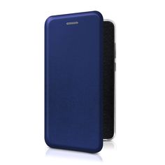 Чехол-книжка на Oppo Realme C11 (2021) из эко-кожи синяя, с магнитом Case Place