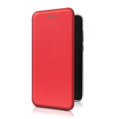Чехол-книжка на Oppo Realme C11 (2021) из эко-кожи красная, с магнитом Case Place