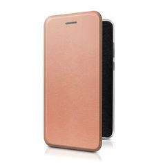 Чехол-книжка на Vivo T1 из эко-кожи розовая, с магнитом Case Place