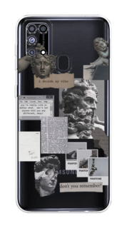 Чехол на Samsung Galaxy M31 "Коллаж греческие скульптуры" Case Place