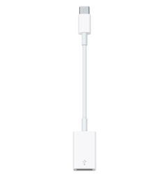 Переходник Apple A1632, USB Type-C (m) - USB (f), 0.11м, MFI, белый [mj1m2fe/a]