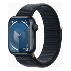 Смарт-часы Apple Watch Series 9 41 мм, Sport loop, размер 130-200 мм, тёмная ночь, 1989241