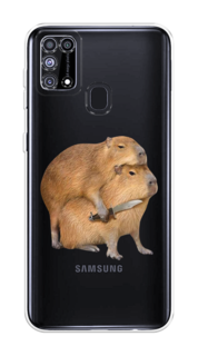 Чехол на Samsung Galaxy M31 "Капибара с ножом" Case Place