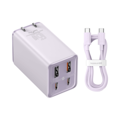 Сетевое зарядное устройство Baseus GaN6 Pro Fast Charger 65W Pink