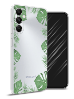 Чехол Awog на Samsung Galaxy A05s "Листья папоротника рамка"