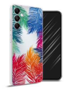 Чехол Awog на Samsung Galaxy A05s "Рамка из перьев"