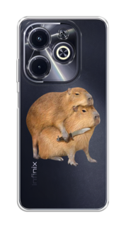 Чехол на Infinix Hot 40i "Капибара с ножом" Case Place