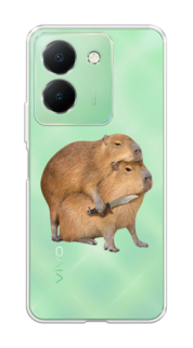 Чехол на Vivo Y27S "Капибара с ножом" Case Place