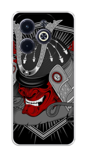 Чехол на Infinix Hot 40i "Красная маска самурая" Case Place
