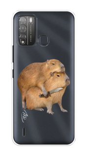 Чехол на Itel Vision 1 Pro "Капибара с ножом" Case Place