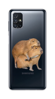 Чехол на Samsung Galaxy M31s "Капибара с ножом" Case Place