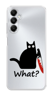 Чехол на Samsung Galaxy A05s "Котик с ножом" Case Place