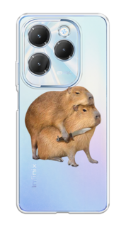 Чехол на Infinix HOT 40 "Капибара с ножом" Case Place