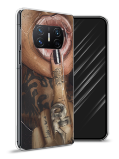 Чехол Awog на Huawei Mate X3 "Девушка с татуировками"