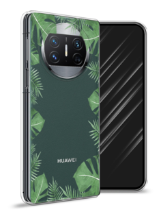 Чехол Awog на Huawei Mate X3 "Листья папоротника рамка"