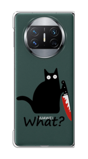 Чехол на Huawei Mate X3 "Котик с ножом" Case Place