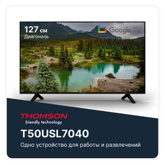Телевизор THOMSON T50USL7040 UHD SMART, черный