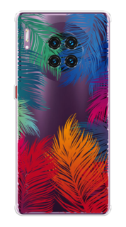Чехол Awog на Huawei Mate 30 Pro "Рамка из перьев"