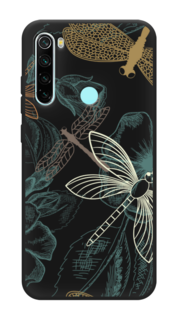 Чехол Awog на Xiaomi Redmi Note 8 "Тени стрекоз"